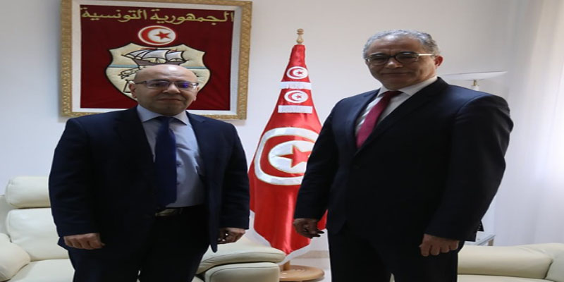 الوزير محمد الفاضل محفوظ يلتقي رئيس حزب مشروع تونس محسن مرزوق